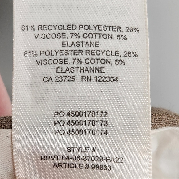 Aritzia Wilfred Ibiza High Rise Pleated Trouser Pants Size 4 In Heather Bisque - Picture 13 of 16